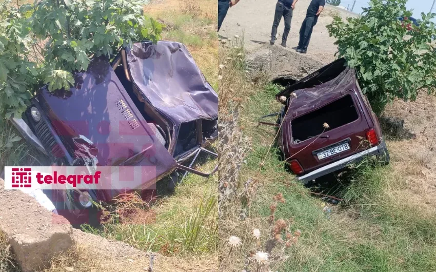 Ata maşını aşırdı, oğlu xəsarət aldı - Foto