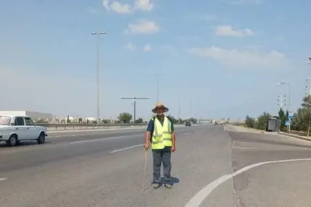 Lerikdən piyada Şəhidlər xiyabanına gəldi