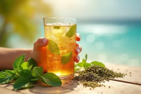 Yayda çay yoxsa soyuq su içmək?