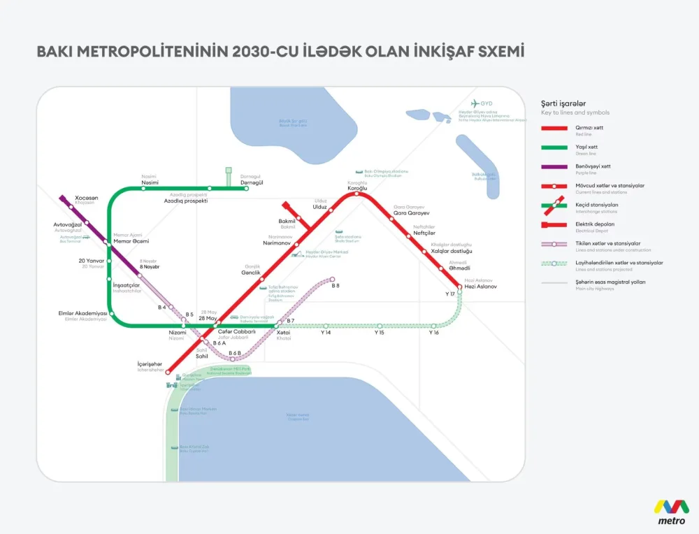 Bakıda yeni metronun tikintisinə start verildi