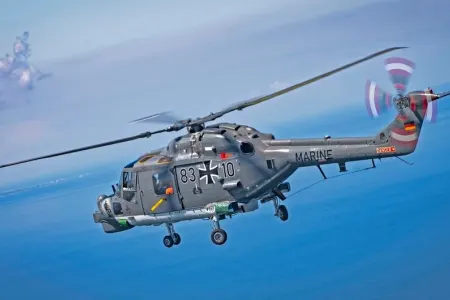 Almaniyada hərbi helikopter qəzaya uğradı