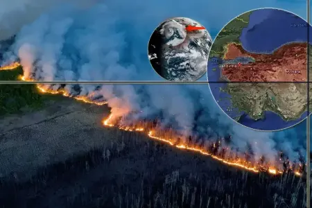 Tarixin ən böyük yanğını: - Ölkənin dörddə bir hissəsi məhv oldu!