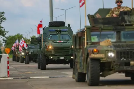 Gürcüstanda NATO hərbi təlimində qəza: Xəsarət alanlar var