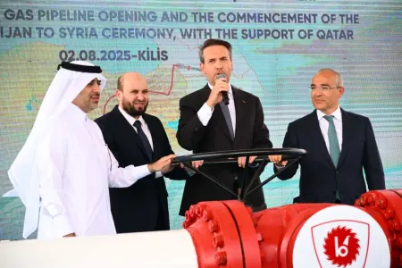 Azərbaycan qazının Türkiyə ərazisindən Suriyaya nəqlinə başlanıldı - FOTOLAR