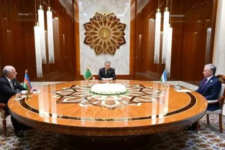 Berdiməhəmmədov, Mirziyayev və Əsədov görüşdü