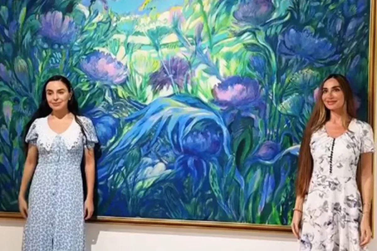 Leyla və Arzu Əliyevalar Müasir İncəsənət Muzeyində - VİDEO