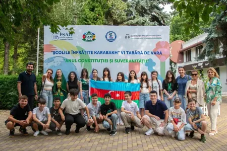“Qardaşlaşmış Qarabağ Məktəbləri” Moldova yay düşərgəsində - FOTO