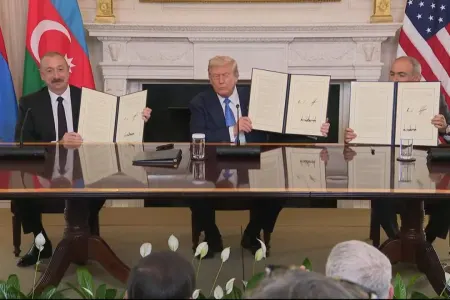 Azərbaycan, ABŞ və Ermənistan arasında sənəd imzalandı