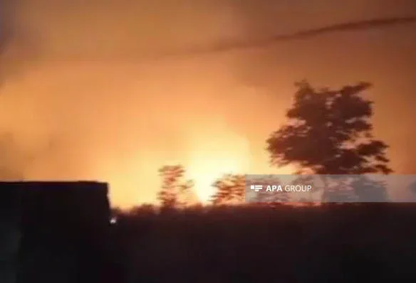 Xocalıda yanğın başladı