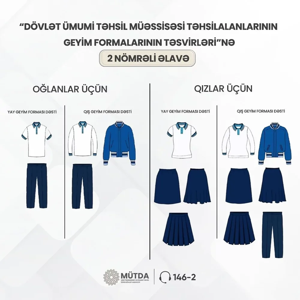 Məktəbli formaları belə olacaq - FOTO