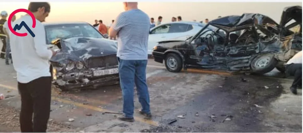 Müəllim və iki aylıq körpəsi ağır qəzada öldü - Fotolar