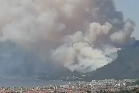 Türkiyədə güclü yanğın: 12 təyyarə, 12 helikopter havalandı