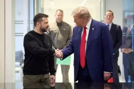 Zelenski Trampla görüşünə zarafatla başladı