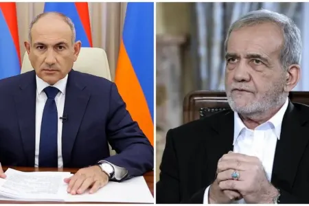 İrəvanda Paşinyanın Pezeşkianla görüşü başladı