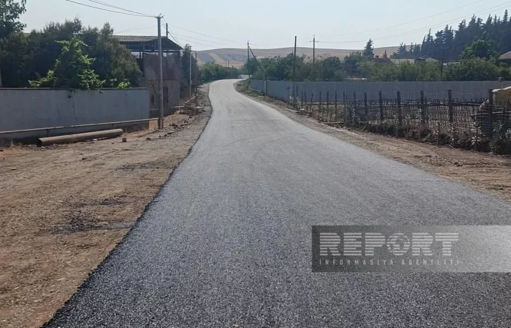 Cəlilabadın 4 kəndini birləşdirən yola asfalt örtüyü çəkildi