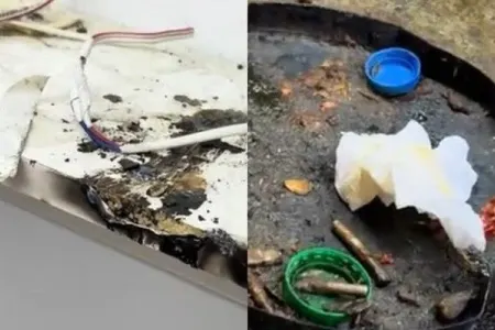 Dayanacağa zərər vuran şəxs saxlanıldı - VİDEO