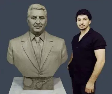 Arif Babayevin büstü hazırlandı - FOTO