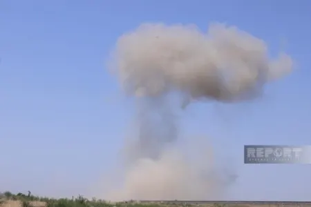 Ağdərədəki yanğın zamanı mina partladı, - xəsarət alan var