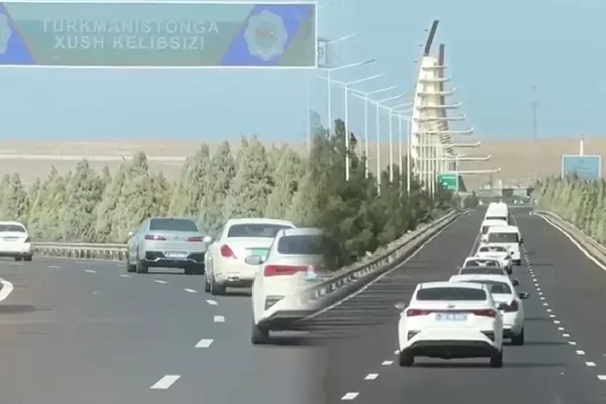 İlham Əliyevin şərəfinə xüsusi kortej - Video