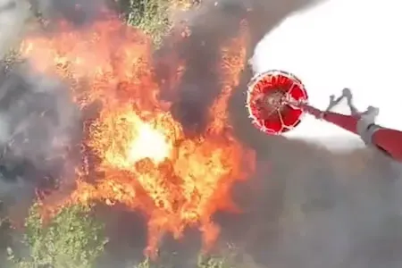 Ağdərədə yanğın söndürüldü