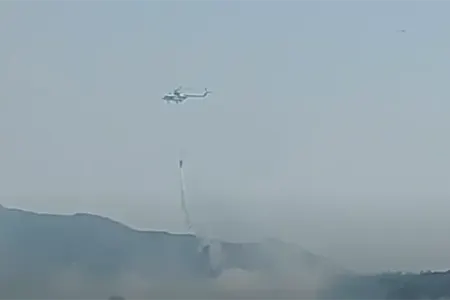 Yanğınlara aviasiya qüvvələri cəlb olundu - VİDEO