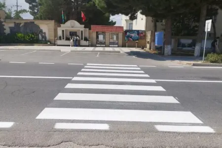 Şabranda yol nişanlanma işləri həyata keçirilib - FOTOLAR