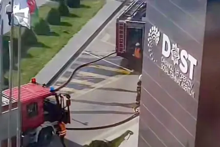 Yanğın olan DOST Mərkəzi müvəqqəti bağlandı