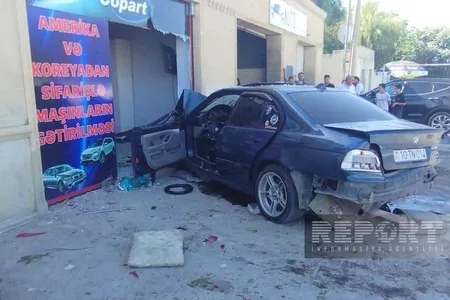 Kürdəmirdə avtomobil qəzaya uğradı, sürücü öldü