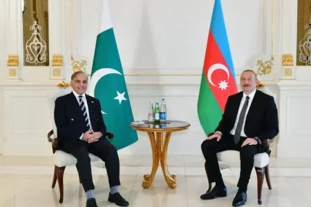Prezident Şahbaz Şəriflə görüşdü