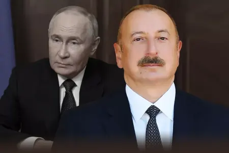 İlham Əliyevlə Putinin salamlaşma anı - Video
