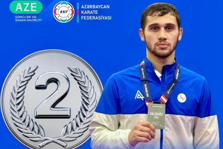 Azərbaycan karateçisi Avstriyada gümüş medal əldə etdi