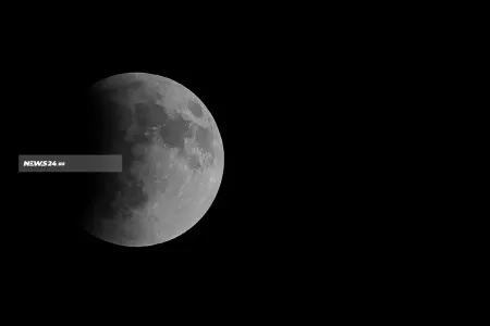 Azərbaycanda Ay tutulması başa çatdı - FOTOLAR - YENİLƏNDİ