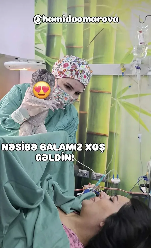 Həmidə Ömərova ilk dəfə nənə oldu - FOTO