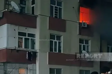 Gənclər şəhərciyində evdə YANĞIN - 15 nəfər təxliyə edildi