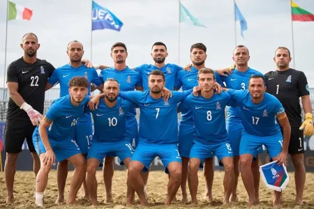 Çimərlik futbolçularımız Avropa çempionatında - bürünc medal qazandı