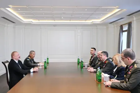 Prezident İlham Əliyev Türkiyə Silahlı Qüvvələrinin Baş Qərargah rəisini qəbul etdi