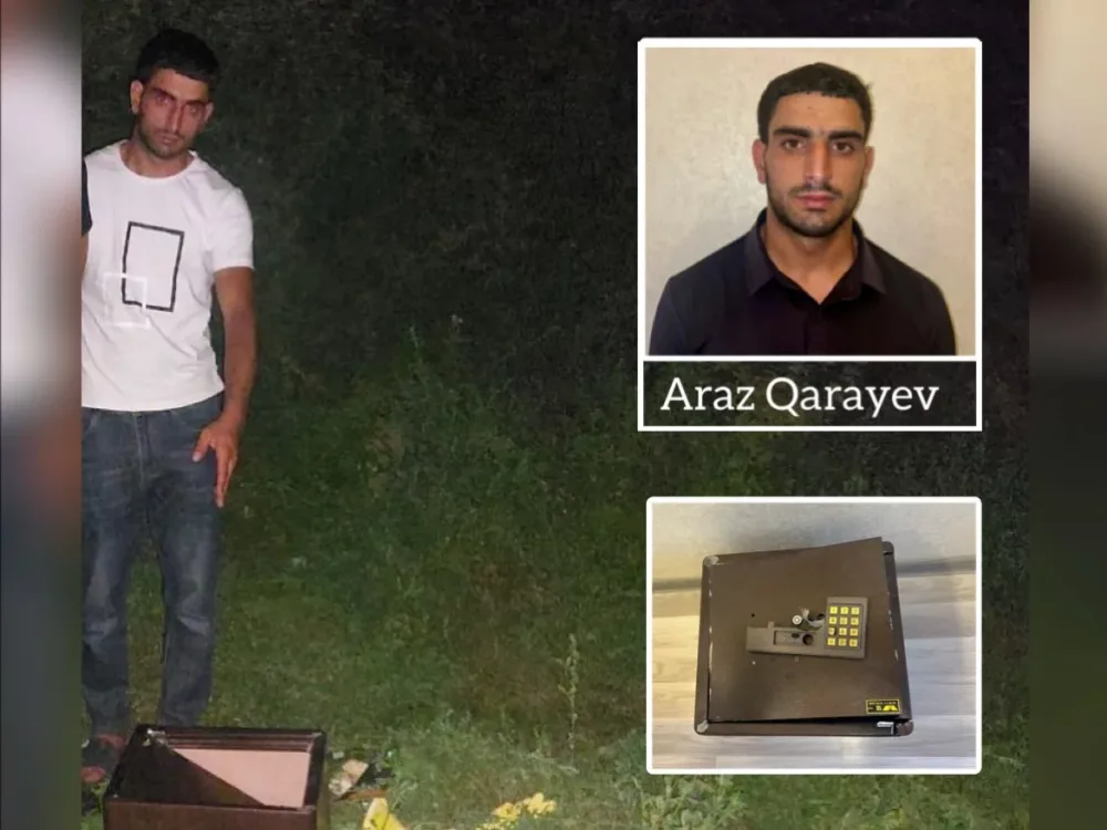 Qohumunun evini qarət edən şəxs - tutuldu - FOTO