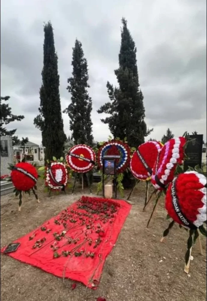 Beyləqandakı qəzada ölən vəzifəli şəxsin məzarı - FOTO