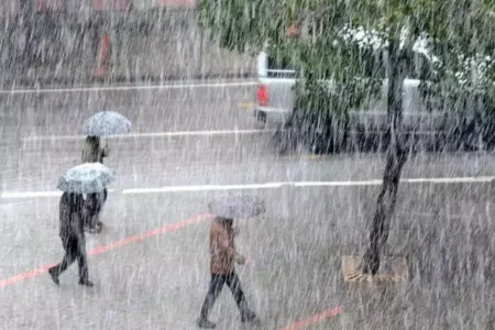 Yağış yağır, şimşək çaxır - Faktiki hava