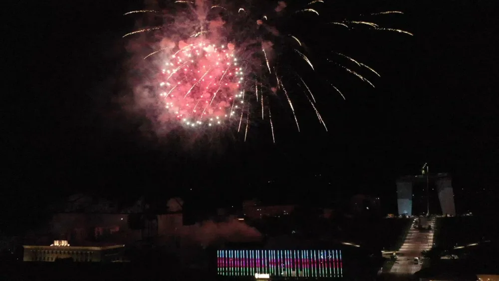 Xankəndidə atəşfəşanlıq - FOTO