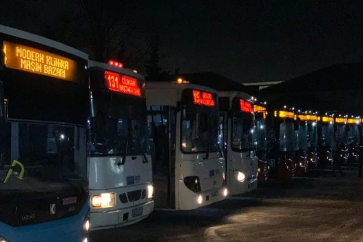 AYNA: "Bir çox hallarda avtobuslar gecə 12-yə kimi işləyəcək"