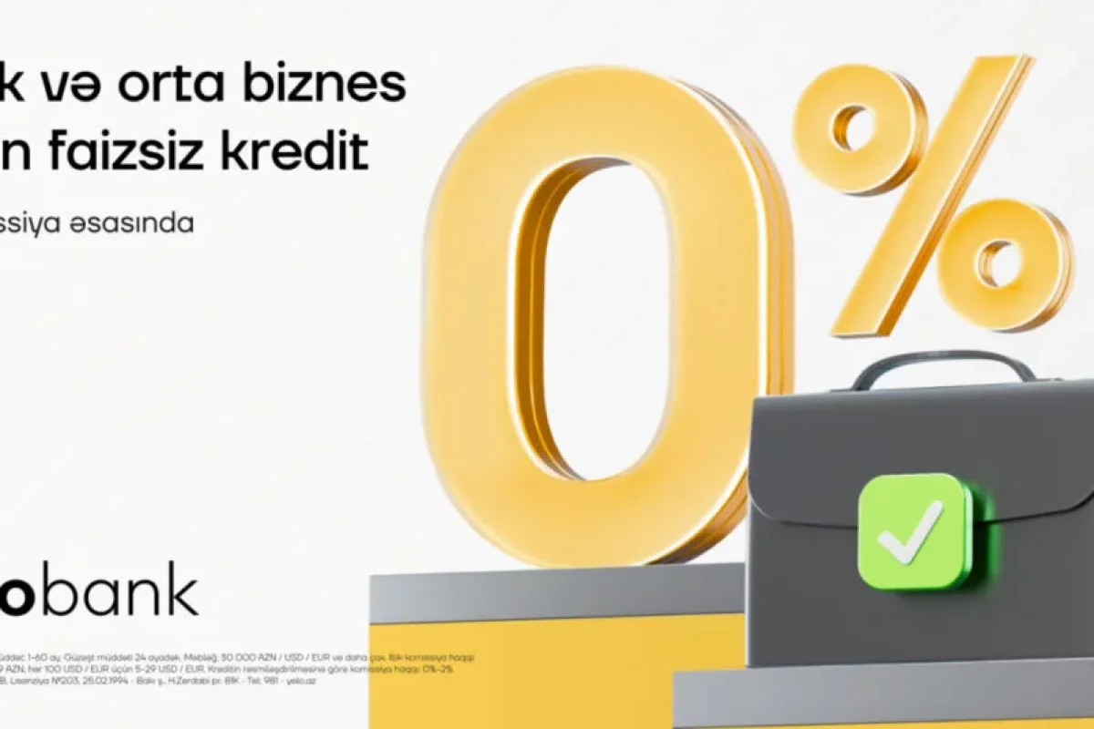 Yelo Bank-dan KOB-lara faizsiz dəstək!