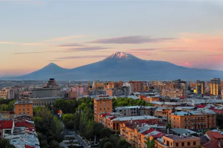 Azərbaycan nümayəndə heyəti İrəvanda - FOTO