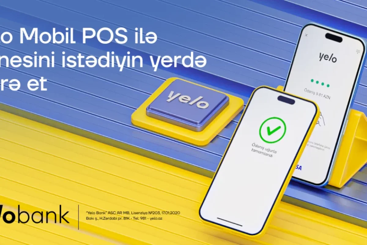 Sahibkarlar üçün rahat və çevik həll - Yelo Mobil POS