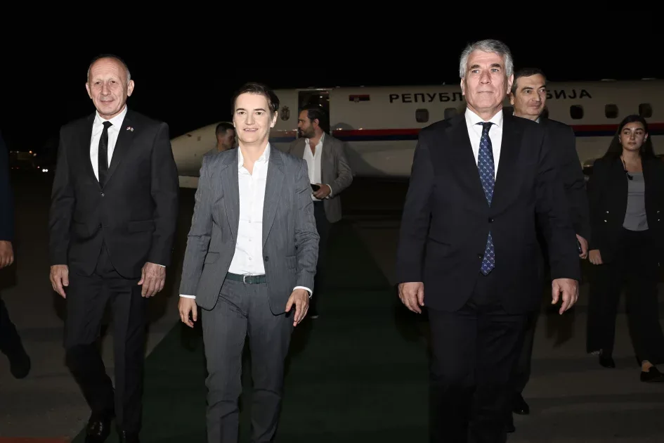 Ana Brnabiç Azərbaycana rəsmi səfərə gəldi - Foto