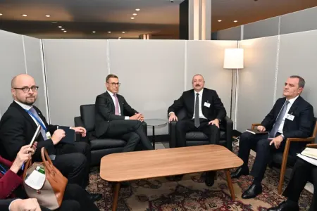 Prezident İlham Əliyev Nyu-Yorkda finlandiyalı həmkarı ilə görüşüb
