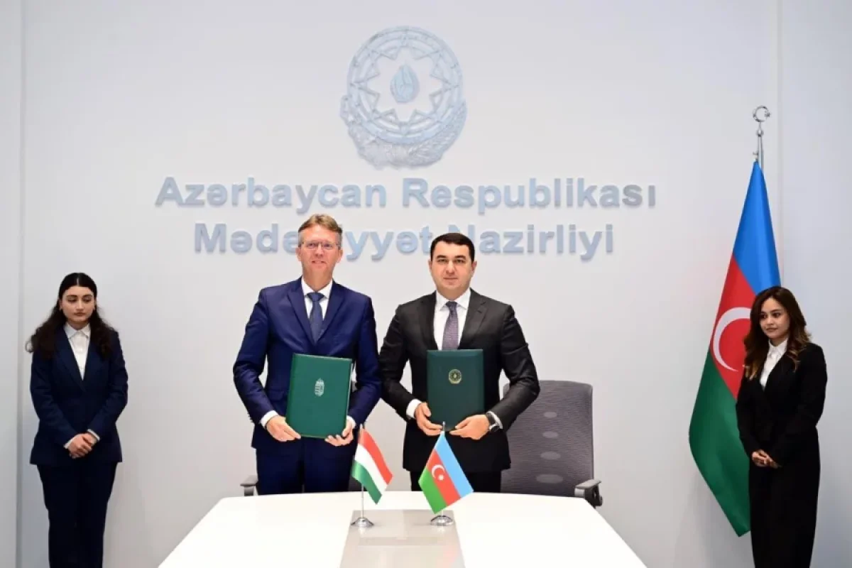 Azərbaycan ilə Macarıstan arasında sənəd imzalandı - FOTO