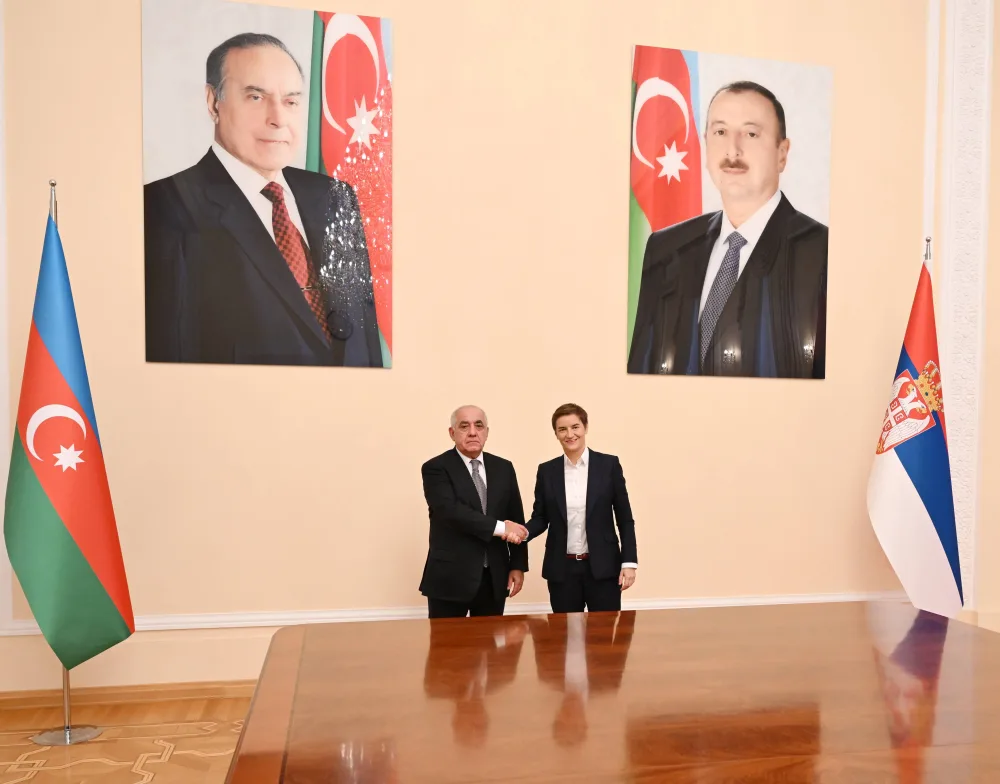 Əli Əsədov Serbiya Milli Assambleyasının sədri ilə görüşdü