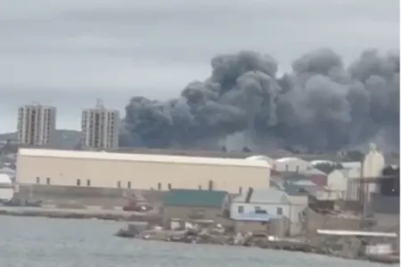 Abşerondakı güclü yanğın məhdudlaşdırıldı - Video - Yeniləndi