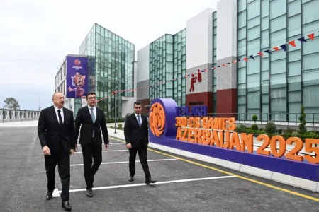 Prezident Yevlaxda açılış etdi - Foto
